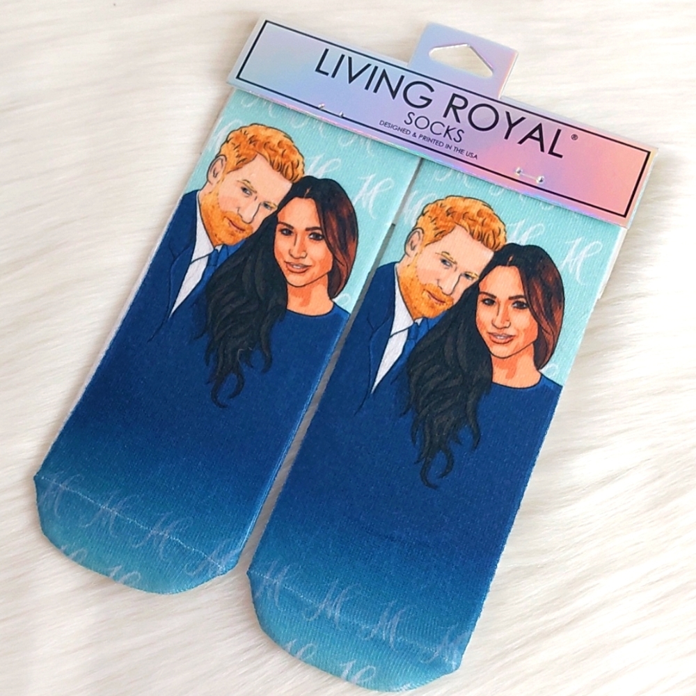 Living Royal couple Harry & Meghan Socks